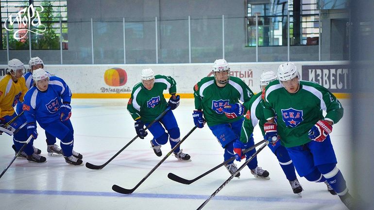 ХК СКА готовится к сезону в Ледовом дворце. ХК СКА готовится к сезону в Ледовом дворце.