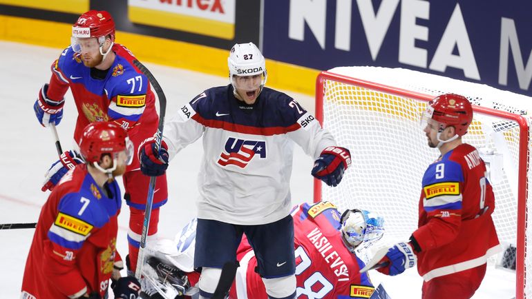 Сегодня. Кельн. Россия – США – 3:5. Андерс ЛИ празднует гол в ворота Андрея ВАСИЛЕВСКОГО. Фото AFP Сегодня. Кельн. Россия – США – 3:5. Андерс ЛИ празднует гол в ворота Андрея ВАСИЛЕВСКОГО. Фото AFP