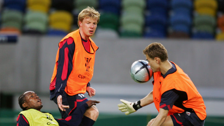 Юрис ЛАЙЗАНС (в центре). Фото AFP Юрис ЛАЙЗАНС (в центре). Фото AFP