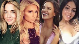 Джемма АТКИНСОН, Пэрис ХИЛТОН, Ирина ШЕЙК и Джорджина РОДРИГЕС.
