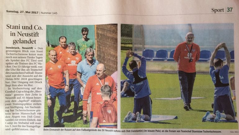 Станислав Черчесов на страницах местной прессы. Станислав Черчесов на страницах местной прессы.