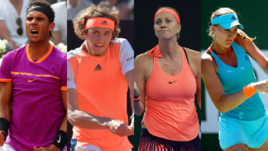 Рафаэль НАДАЛЬ, Александр ЗВЕРЕВ, Петра КВИТОВА и Кристина МЛАДЕНОВИЧ.