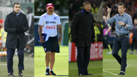 Эрнесто ВАЛЬВЕРДЕ, Хорхе САМПАОЛИ, Роналд КУМАН и Хуан Карлос УНСУЭ.