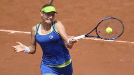 Сегодня. Париж. Екатерина МАКАРОВА в матче с Ангелик Кербер.