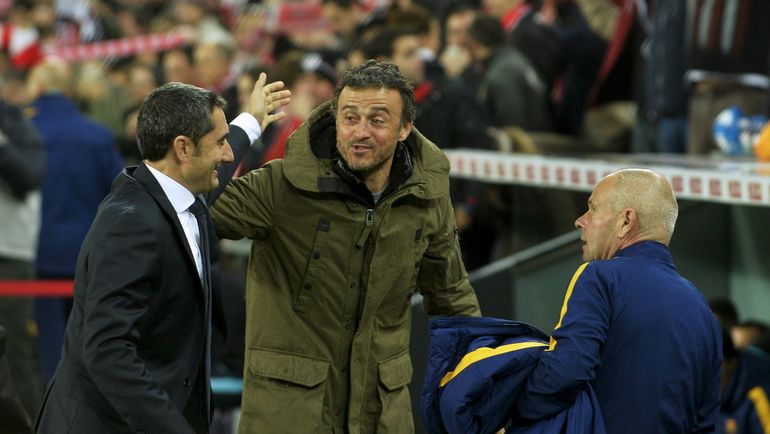 Эрнесто ВАЛЬВЕРДЕ (слева) и ЛУИС ЭНРИКЕ. Фото REUTERS Эрнесто ВАЛЬВЕРДЕ (слева) и ЛУИС ЭНРИКЕ. Фото REUTERS