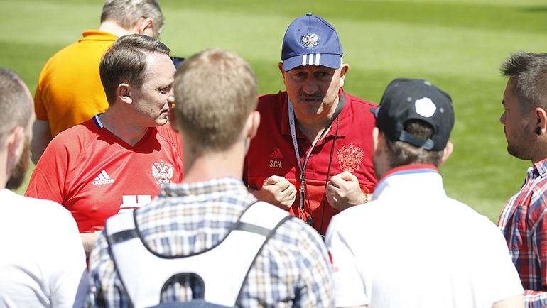 Тренировка сборной России. Фото Официальный сайт РФС. Тренировка сборной России. Фото Официальный сайт РФС.