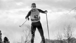 1988 год. Калгари. Двукратная чемпионка Олимпийских игр на дистанции 20 км и в эстафете 4х5 км Тамара ТИХОНОВА.