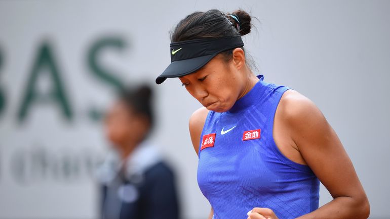 ЧЖАН Шуай оказала серьезное сопротивление россиянке. Фото AFP ЧЖАН Шуай оказала серьезное сопротивление россиянке. Фото AFP