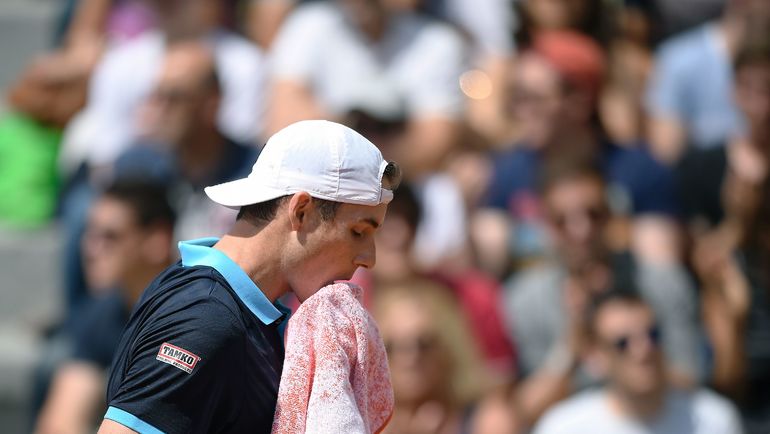 Сегодня. Париж. Джон ИЗНЕР. Фото AFP Сегодня. Париж. Джон ИЗНЕР. Фото AFP