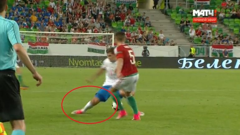 Эпизод с травмой Романа Зобнина. Эпизод с травмой Романа Зобнина.