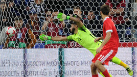 Пятница. Москва. Россия - Чили - 1:1. 67-я минута. Ответный гол Виктора Васина (за кадром).