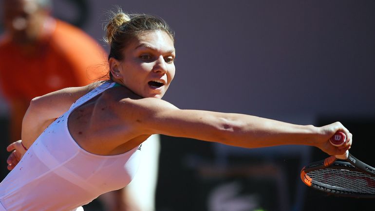 Сегодня. Париж. Симона ХАЛЕП. Фото AFP Сегодня. Париж. Симона ХАЛЕП. Фото AFP