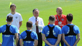 Сегодня. Москва. Тренировка сборной России.