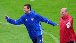 Сегодня. Москва. Тренировка сборной России. Федор СМОЛОВ.