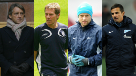 Роберто МАНЧИНИ, Иван КАРМИНАТИ, Анатолий ТИМОЩУК и Игорь СИМУТЕНКОВ.