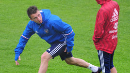 Александр ГОЛОВИН на тренировке сборной России.