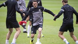 Шейн СМЕЛЦ на тренировке сборной Новой Зеландии.