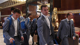 Сегодня. Москва. Отъезд сборной России из отеля.