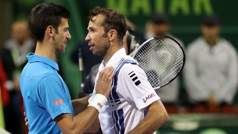 Новак ДЖОКОВИЧ (слева) и Радек ШТЕПАНЕК. Фото AFP Новак ДЖОКОВИЧ (слева) и Радек ШТЕПАНЕК. Фото AFP