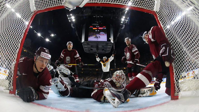 16 мая. Кельн. Германия - Латвия - 4:3 ОТ. Фото AFP 16 мая. Кельн. Германия - Латвия - 4:3 ОТ. Фото AFP