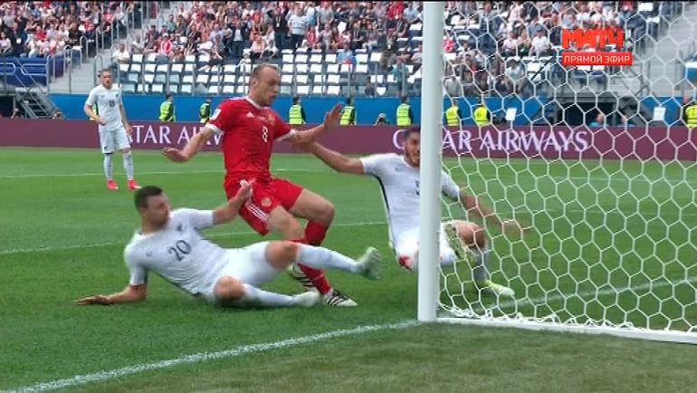 31-я минута. Первый гол сборной России на турнире. 31-я минута. Первый гол сборной России на турнире.