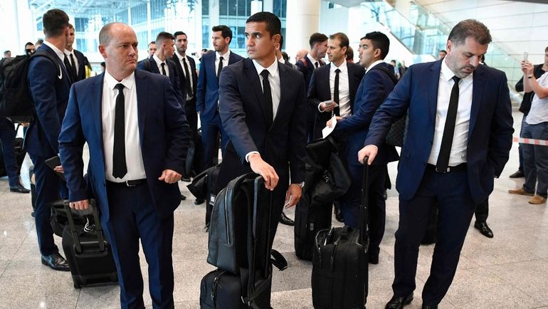 Тим КЭЙХИЛЛ (в центре) - лицо Австралии на Кубке конфедераций. Фото AFP Тим КЭЙХИЛЛ (в центре) - лицо Австралии на Кубке конфедераций. Фото AFP