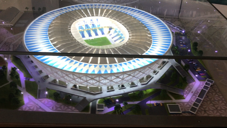 Макет стадиона. Макет стадиона.
