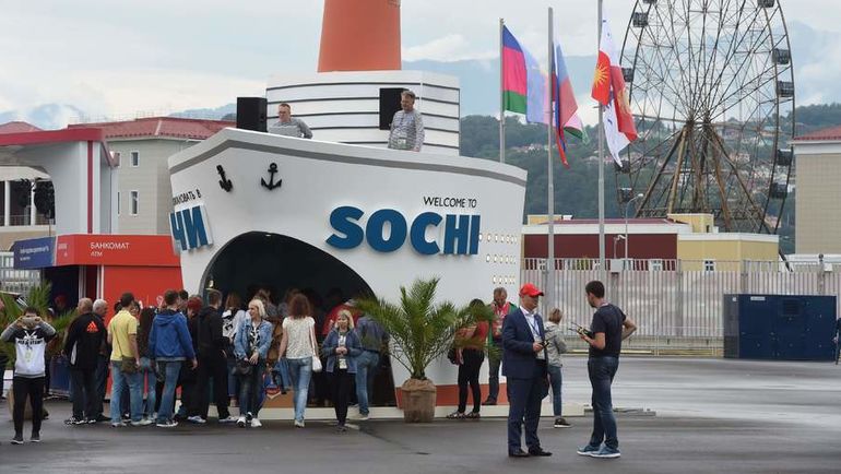 Сочи. Болельщики. Фото AFP Сочи. Болельщики. Фото AFP