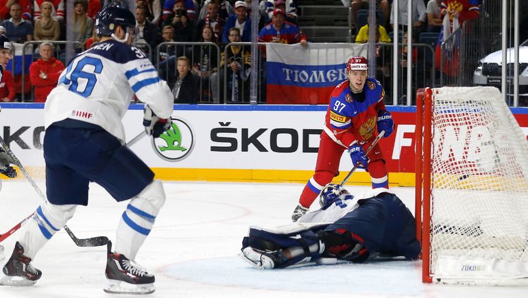 21 мая. Кельн. Россия - Финляндия - 5:3. В матче за третье место Никита ГУСЕВ (№97) оформил дубль. Фото AFP 21 мая. Кельн. Россия - Финляндия - 5:3. В матче за третье место Никита ГУСЕВ (№97) оформил дубль. Фото AFP