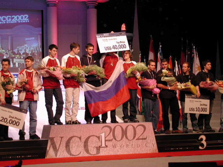 Сборная России по CS. Фото WCG 2002 Сборная России по CS. Фото WCG 2002