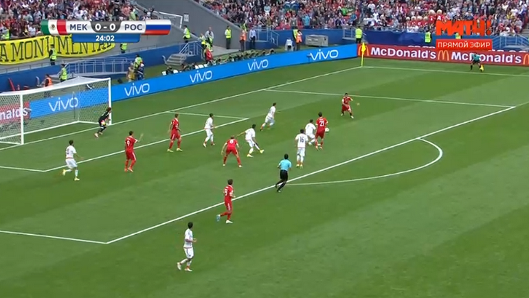 25-я минута. Гол Александра Самедова. 25-я минута. Гол Александра Самедова.