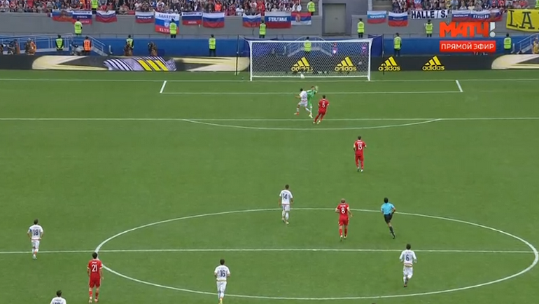 52-я минута. Гол Ирвинга Осано. 52-я минута. Гол Ирвинга Осано.