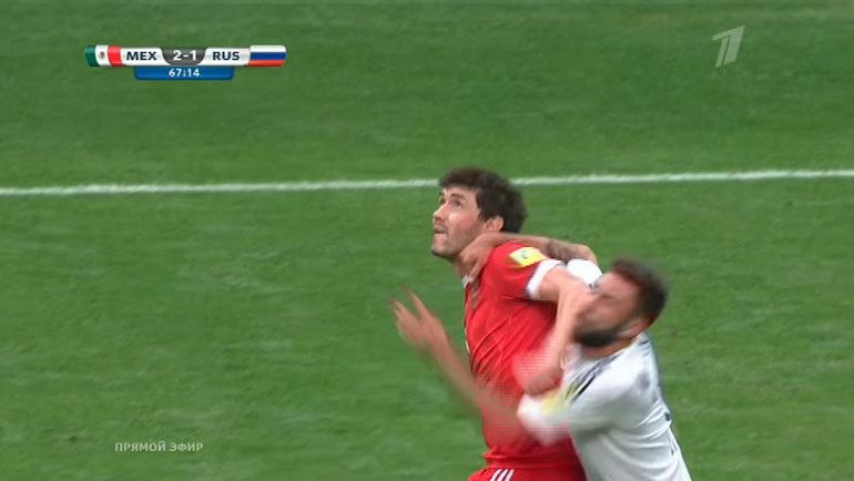 68-я минута. Удаление Юрия Жиркова. 68-я минута. Удаление Юрия Жиркова.