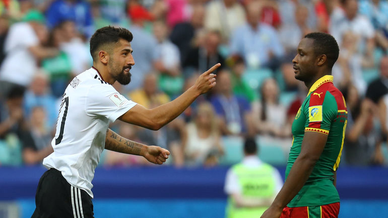 48-я минута. Керем ДЕМИРБАЙ (слева) открыл счет в матче. Фото REUTERS 48-я минута. Керем ДЕМИРБАЙ (слева) открыл счет в матче. Фото REUTERS