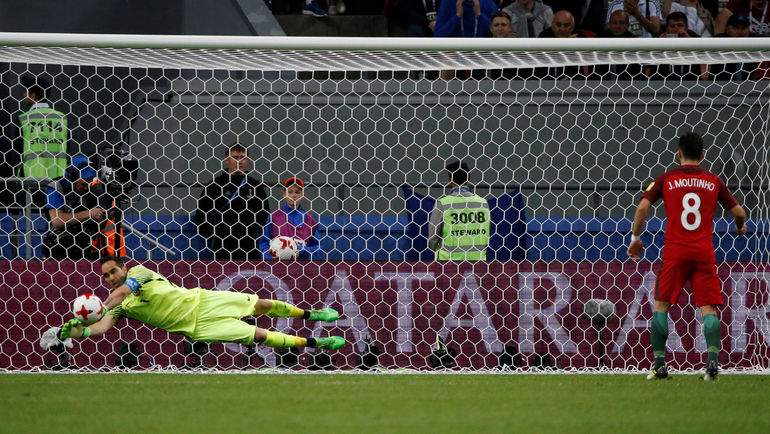 ЖОАУ МОУТИНЬЮ против Клаудио БРАВО. Фото REUTERS ЖОАУ МОУТИНЬЮ против Клаудио БРАВО. Фото REUTERS