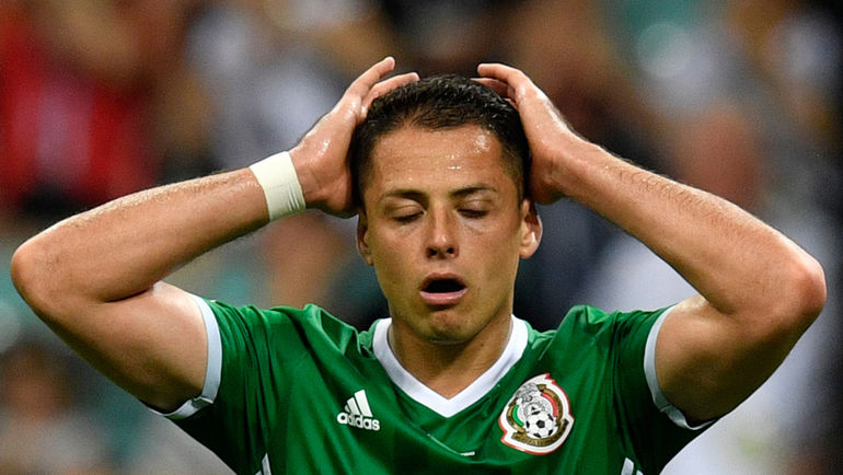 Нападающий сборной Мексики Хавьер ЭРНАНДЕС. Фото AFP Нападающий сборной Мексики Хавьер ЭРНАНДЕС. Фото AFP