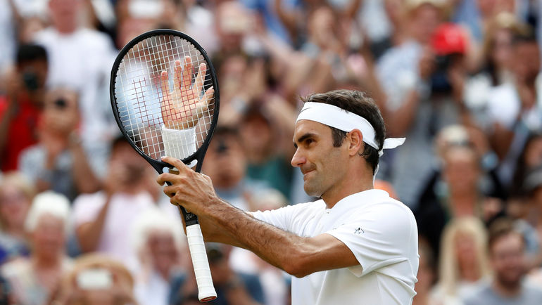 Роджер ФЕДЕРЕР в 50-й раз вышел в четвертьфинал Уимблдона. Фото REUTERS Роджер ФЕДЕРЕР в 50-й раз вышел в четвертьфинал Уимблдона. Фото REUTERS