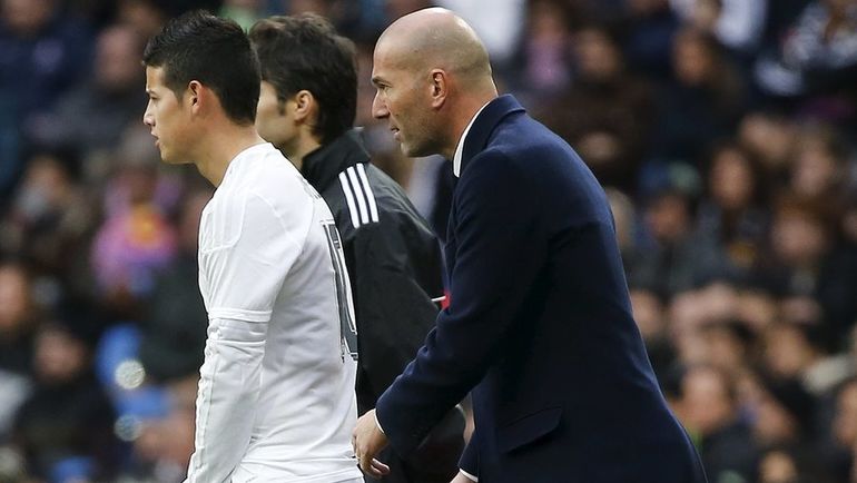 Хамес РОДРИГЕС (слева) и Зинедин ЗИДАН. Фото REUTERS Хамес РОДРИГЕС (слева) и Зинедин ЗИДАН. Фото REUTERS