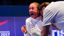 Сегодня. Лейпциг. Татьяна ГУДКОВА празднует победу в финале чемпионата мира.