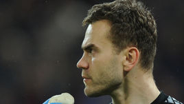 Вратарь ЦСКА Игорь АКИНФЕЕВ.