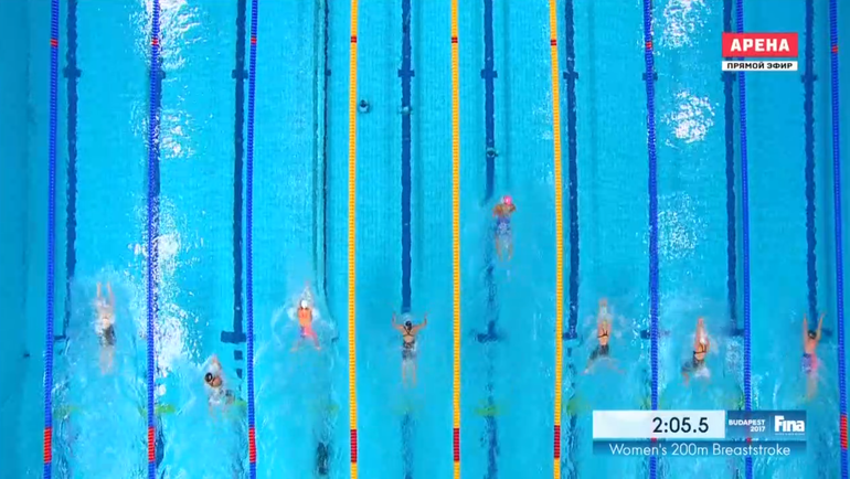 Золотой заплыв Юлии Ефимовой на 200-метровке. Золотой заплыв Юлии Ефимовой на 200-метровке.