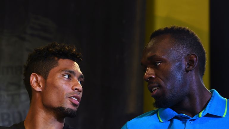 Уэйд ВАН НИКЕРК и Усэйн БОЛТ. Фото AFP Уэйд ВАН НИКЕРК и Усэйн БОЛТ. Фото AFP