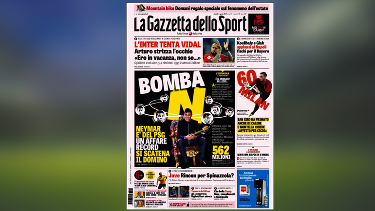 La Gazzetta dello Sport. La Gazzetta dello Sport.
