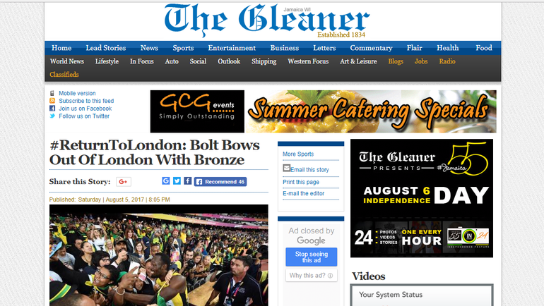 Jamaica Gleaner. Jamaica Gleaner.