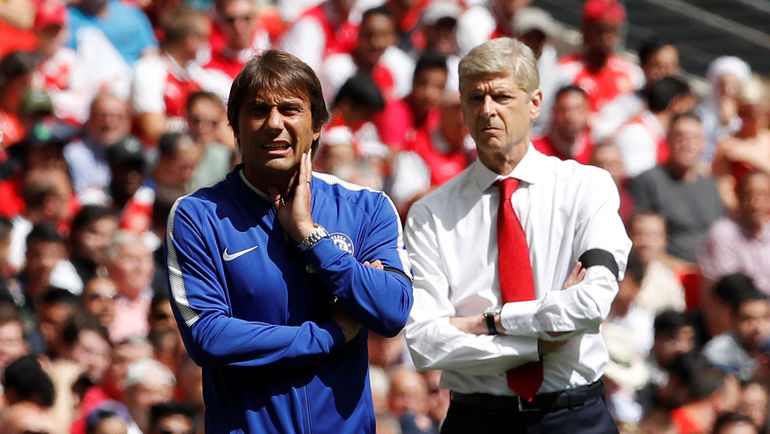 Антонио КОНТЕ и Арсен ВЕНГЕР. Фото REUTERS Антонио КОНТЕ и Арсен ВЕНГЕР. Фото REUTERS