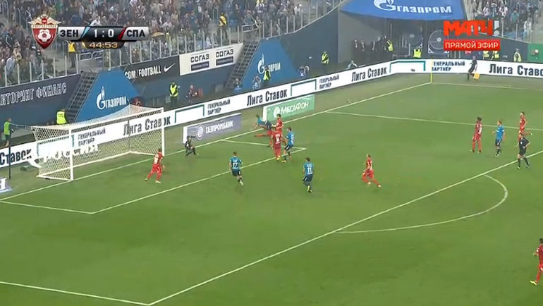 45+1-я минута. Гол Александра Ерохина. 45+1-я минута. Гол Александра Ерохина.