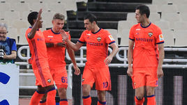 Сегодня. Афины. АЕК - ЦСКА - 0:2. ВИТИНЬЮ, Федор ЧАЛОВ, Алан ДЗАГОЕВ и Виктор ВАСИН.