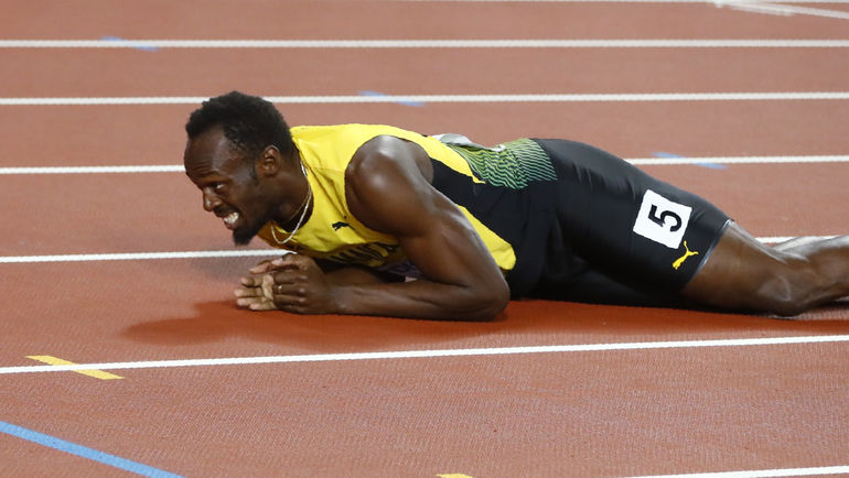 Сегодня. Лондон. Эмоции Усэйна БОЛТА. Фото REUTERS Сегодня. Лондон. Эмоции Усэйна БОЛТА. Фото REUTERS