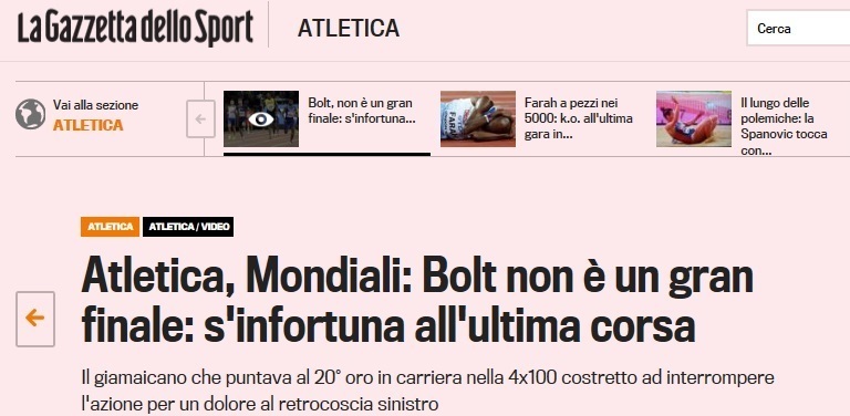 La Gazzetta dello Sport. La Gazzetta dello Sport.