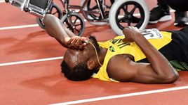 Вчера. Лондон. Усэйн БОЛТ не смог закончить свою дистанцию.